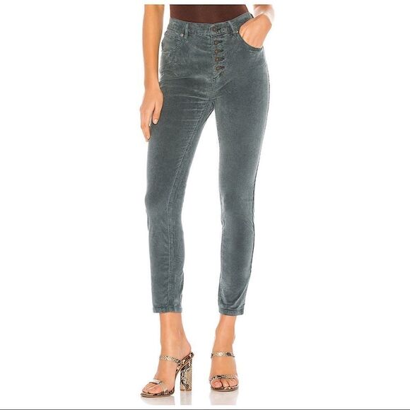 NWT-Free People “Sun Chaser Corduroy” Button Front High Rise (Size:27) - Picture 2 of 11